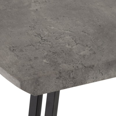 Quebec Wave Edge Dining Table - Concrete | Murphy Furniture
