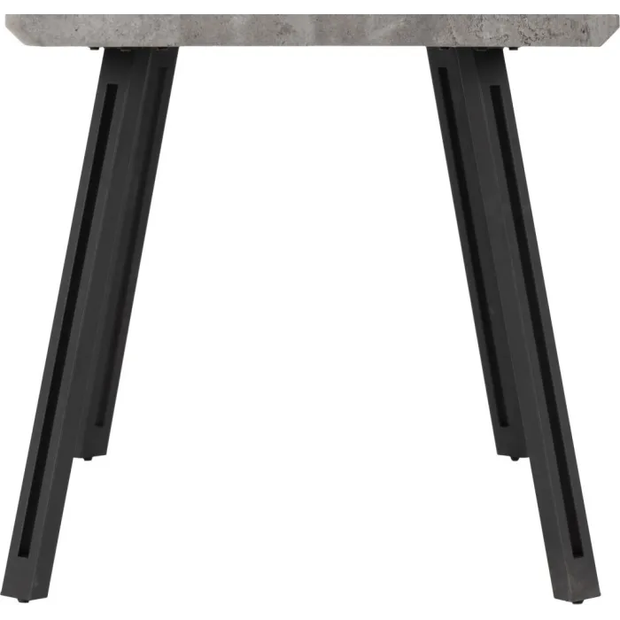 Quebec Wave Edge Dining Table - Concrete | Murphy Furniture