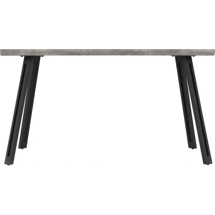 Quebec Wave Edge Dining Table - Concrete | Murphy Furniture