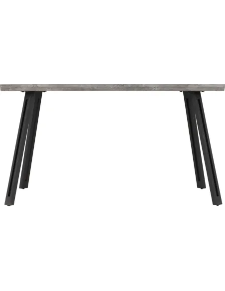 Quebec Wave Edge Dining Table - Concrete | Murphy Furniture