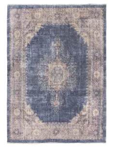 Modena Hamadan Rug - Distressed Navy/Pink | Murphy Furniture 2