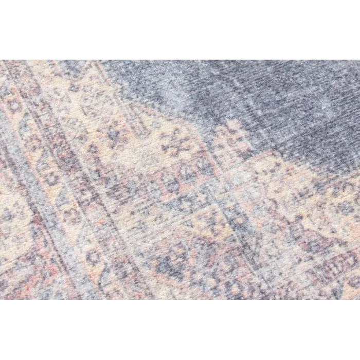 Modena Hamadan Rug - Distressed Navy/Pink | Murphy Furniture