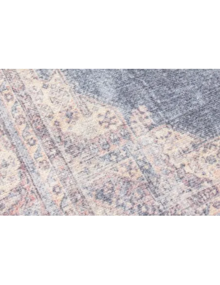 Modena Hamadan Rug - Distressed Navy/Pink | Murphy Furniture