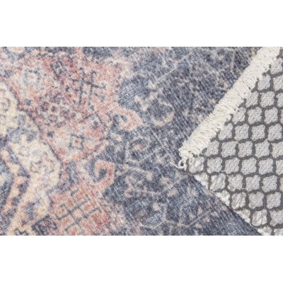 Modena Hamadan Rug - Distressed Navy/Pink | Murphy Furniture