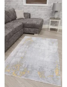 Modena Puccini Rug - Grey/Yellow | Murphy Furniture