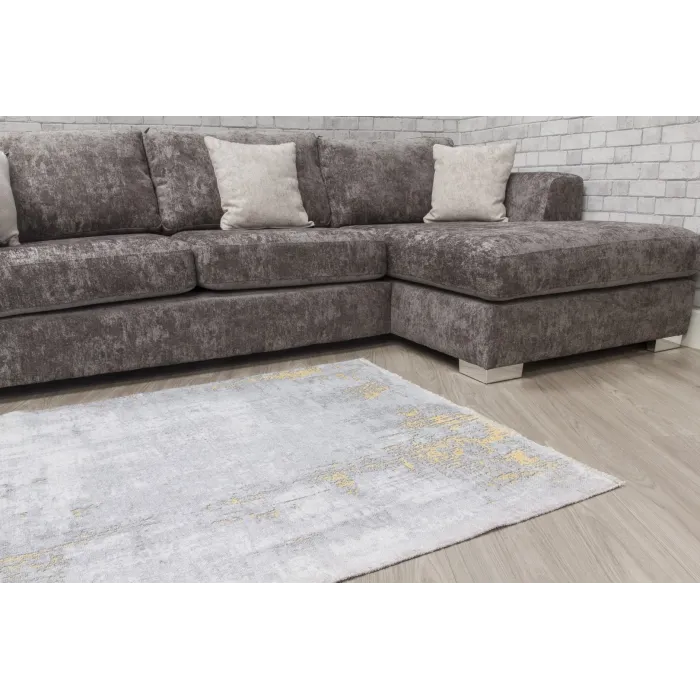 Modena Puccini Rug - Grey/Yellow | Murphy Furniture