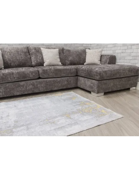 Modena Puccini Rug - Grey/Yellow | Murphy Furniture