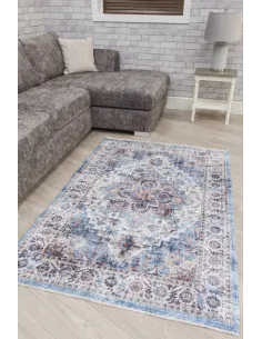Modena Vita Rug - Blue Cream | Murphy Furniture