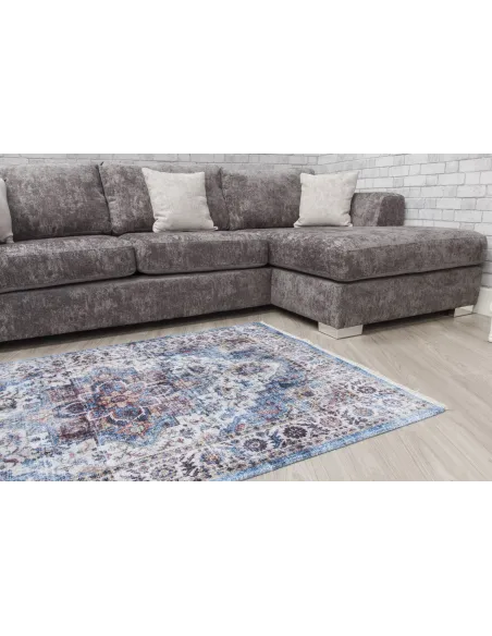 Modena Vita Rug - Blue Cream | Murphy Furniture