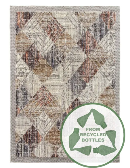Revive Rhomba Rug - Beige/Cream | Murphy Furniture