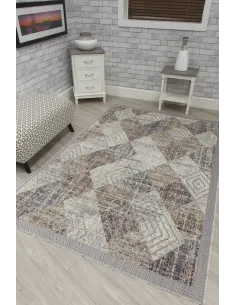 Revive Rhomba Rug - Beige/Cream | Murphy Furniture