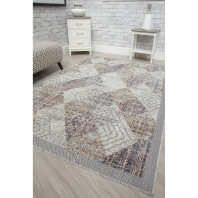 Revive Rhomba Rug - Beige/Cream | Murphy Furniture