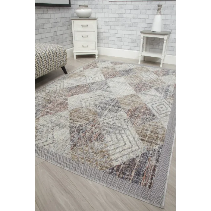 Revive Rhomba Rug - Beige/Cream | Murphy Furniture