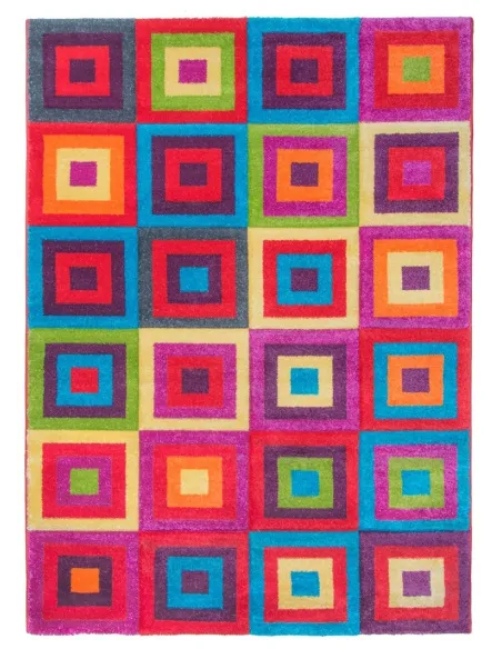 Candy Squares Rug - Multicolour | Murphy Furniture