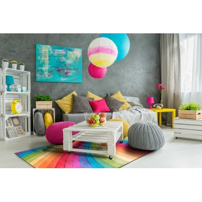 Candy Rainbow Rug - Multicolour | Murphy Furniture