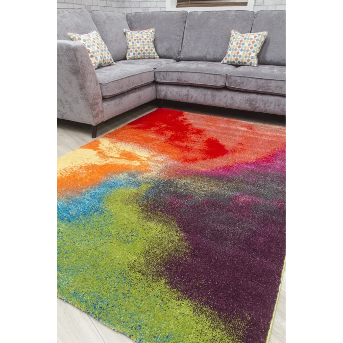 Candy Pinwheel Rug - Multicolour | Murphy Furniture