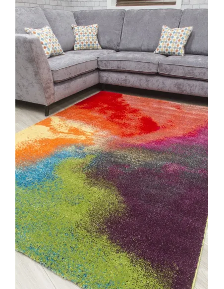 Candy Pinwheel Rug - Multicolour | Murphy Furniture