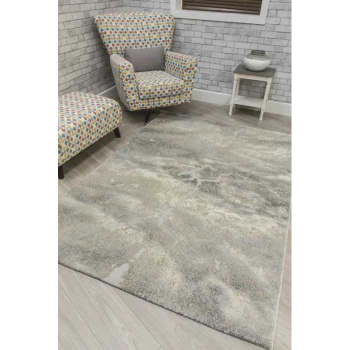 Callisto Misty Rug - Light Grey/Cream | Murphy Furniture