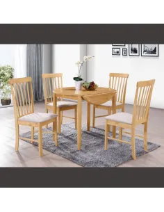 Cologne Round Drop Leaf Table - Solid Ha | Murphy Furniture