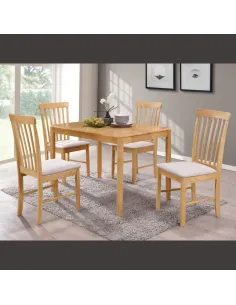 Cologne Dining Chair - Oak/Beige | Murphy Furniture 2