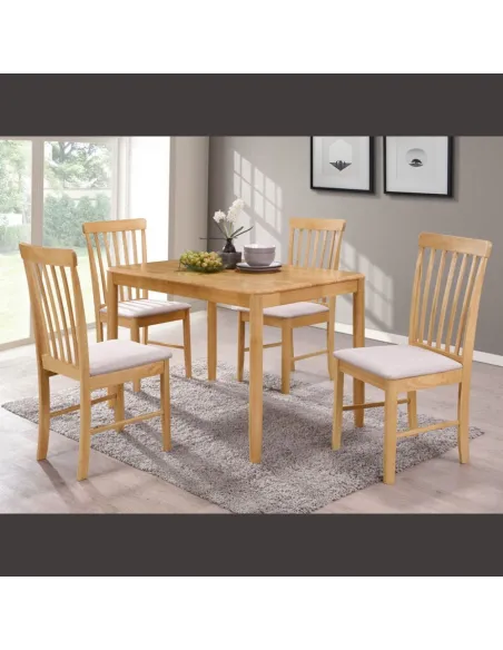 Cologne Dining Chair - Oak/Beige | Murphy Furniture