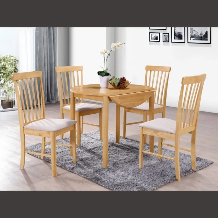 Cologne Dining Chair - Oak/Beige | Murphy Furniture