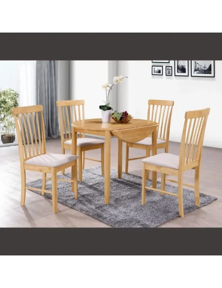 Cologne Dining Chair - Oak/Beige | Murphy Furniture