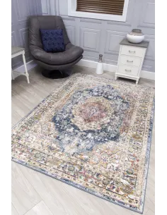 Boho Medallion Rug - Blue | Murphy Furniture