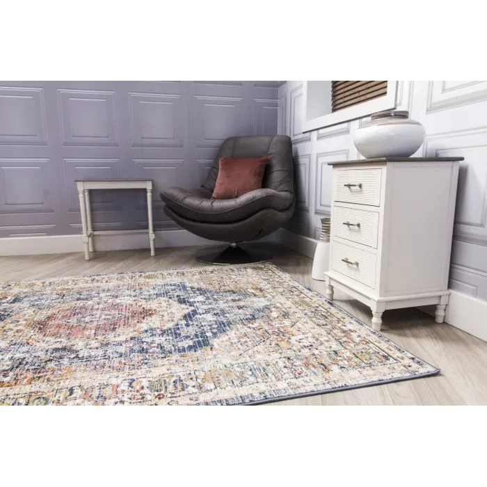 Boho Medallion Rug - Blue | Murphy Furniture