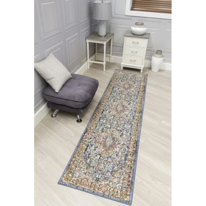 Boho Medallion Rug - Blue | Murphy Furniture