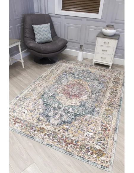 Boho Medallion Rug - Green | Murphy Furniture