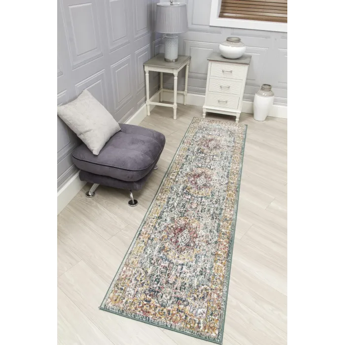 Boho Medallion Rug - Green | Murphy Furniture