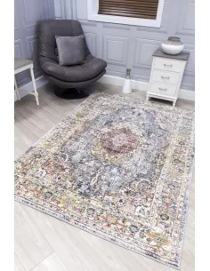 Boho Medallion Rug - Grey | Murphy Furniture