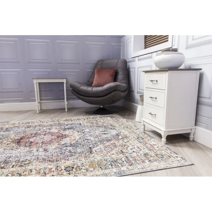 Boho Medallion Rug - Grey | Murphy Furniture