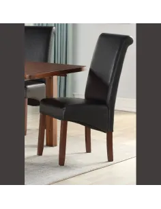 Sophie Dining Chair - Acacia/Black | Murphy Furniture