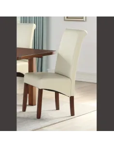 Sophie Dining Chair - Acacia/Cream | Murphy Furniture