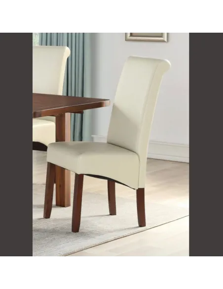 Sophie Dining Chair - Acacia/Cream | Murphy Furniture