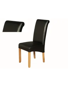 Sophie Dining Chair - Black/Oak | Murphy Furniture