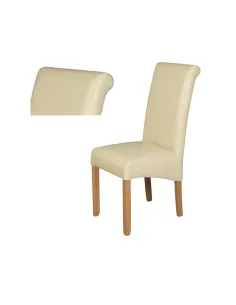 Sophie Dining Chair - Oak/Cream | Murphy Furniture