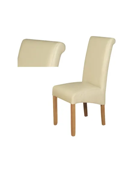 Sophie Dining Chair - Oak/Cream | Murphy Furniture