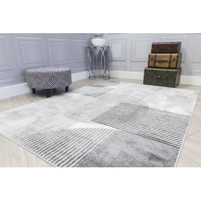 Casino Geo Rug - Grey | Murphy Furniture