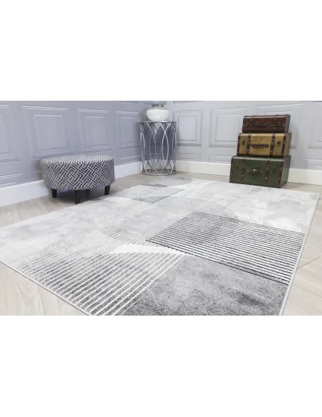 Casino Geo Rug - Grey | Murphy Furniture