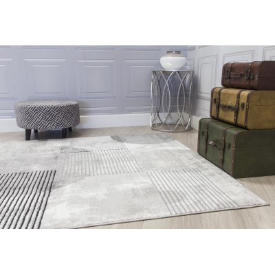 Casino Geo Rug - Grey | Murphy Furniture