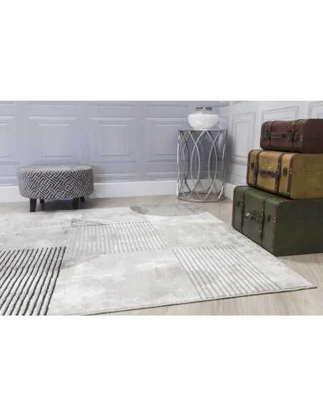 Casino Geo Rug - Grey | Murphy Furniture