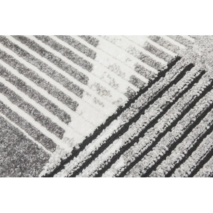 Casino Geo Rug - Grey | Murphy Furniture