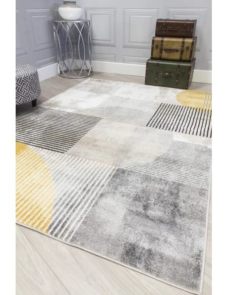 Casino Geo Rug - Ochre | Murphy Furniture