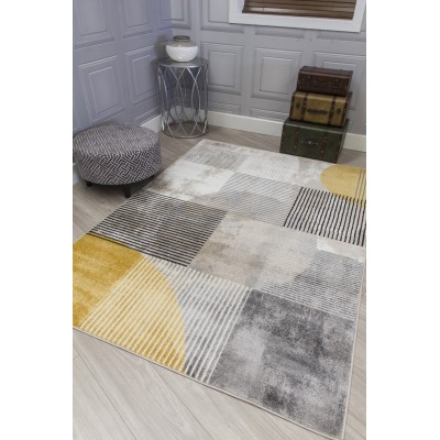 Casino Geo Rug - Ochre | Murphy Furniture
