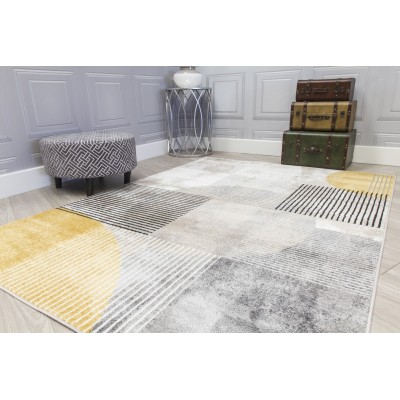 Casino Geo Rug - Ochre | Murphy Furniture