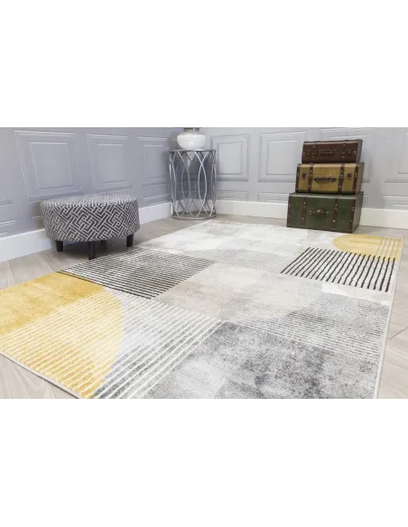 Casino Geo Rug - Ochre | Murphy Furniture