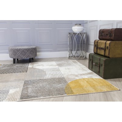 Casino Geo Rug - Ochre | Murphy Furniture
